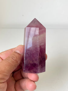 Pink Purple Fluorite Crystal Tower T254a (Copy)