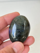Load image into Gallery viewer, Purple Labradorite Crystal Palm Stones LA163
