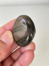 Load image into Gallery viewer, Purple Labradorite Crystal Palm Stones LA170
