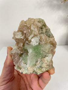 Green Apophyllite Natural Cluster AP635a