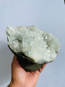 Apophyllite Geode Free Standing Crystal Cluster AP050 A