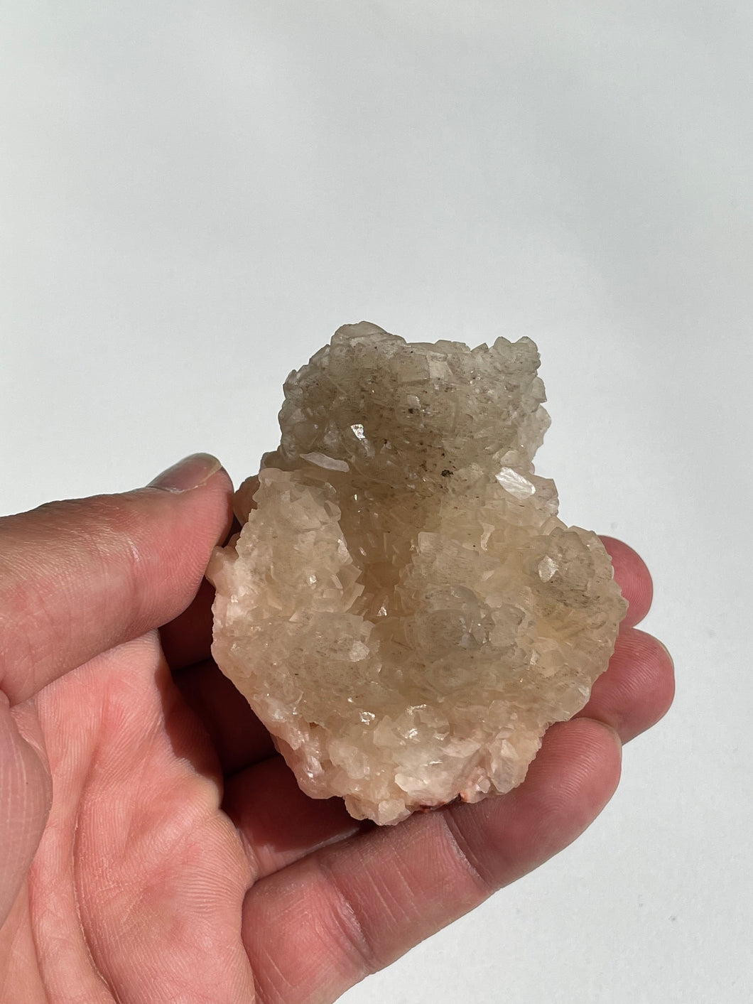 Calcite on Stilbite Natural Crystal AP309
