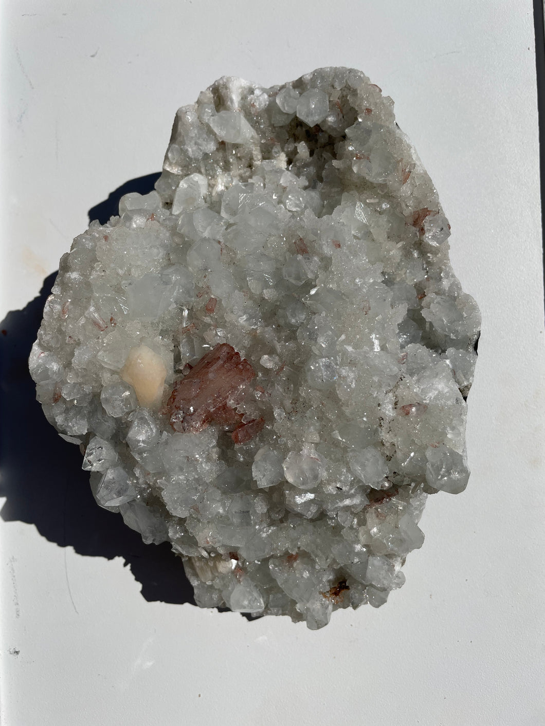 Large Apophyllite with Heulandite Cluster Crystal AP718