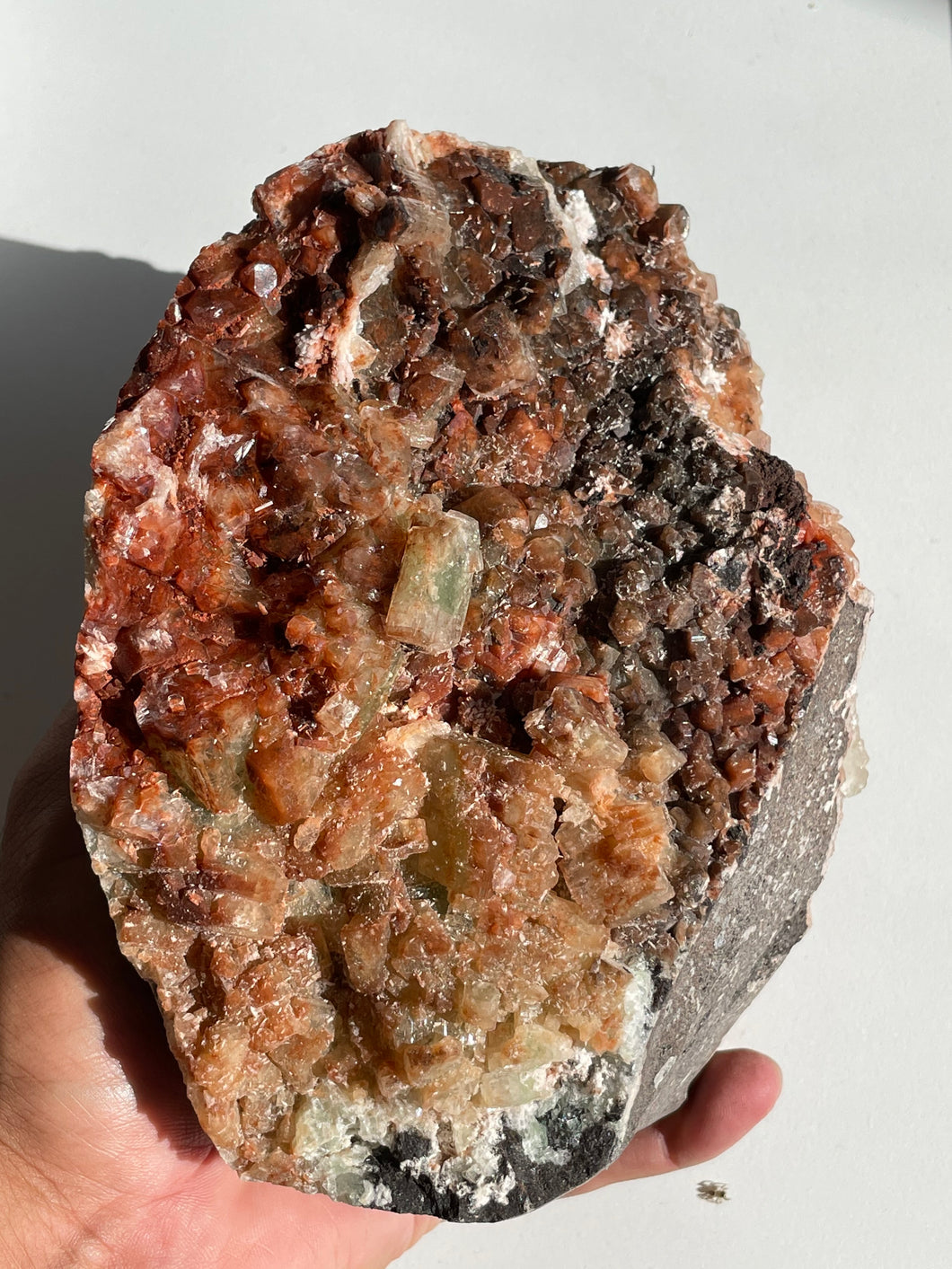 Green & Red Apophyllite Natural Cluster AP353
