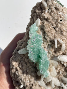 Large Green Apophyllite Crystal Cluster AP871