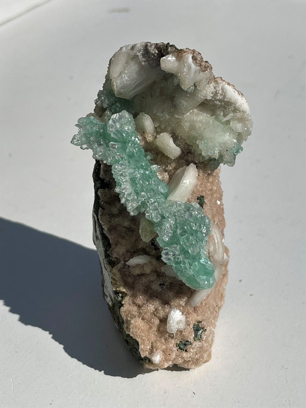 Green Apophyllite Crystal Cluster AP873