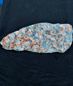XX-Large Blue Chalcedony with Stilbite & Apophyllite Cluster (30kg) AP474