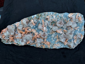 XX-Large Blue Chalcedony with Stilbite & Apophyllite Cluster (30kg) AP474