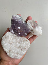 Load image into Gallery viewer, Crystal kit (pack of 3) Amethyst, Pink Apophyllite, Himalayan Quartz K214
