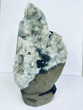 Load image into Gallery viewer, Apophyllite Geode Free Standing Crystal Cluster AP047.
