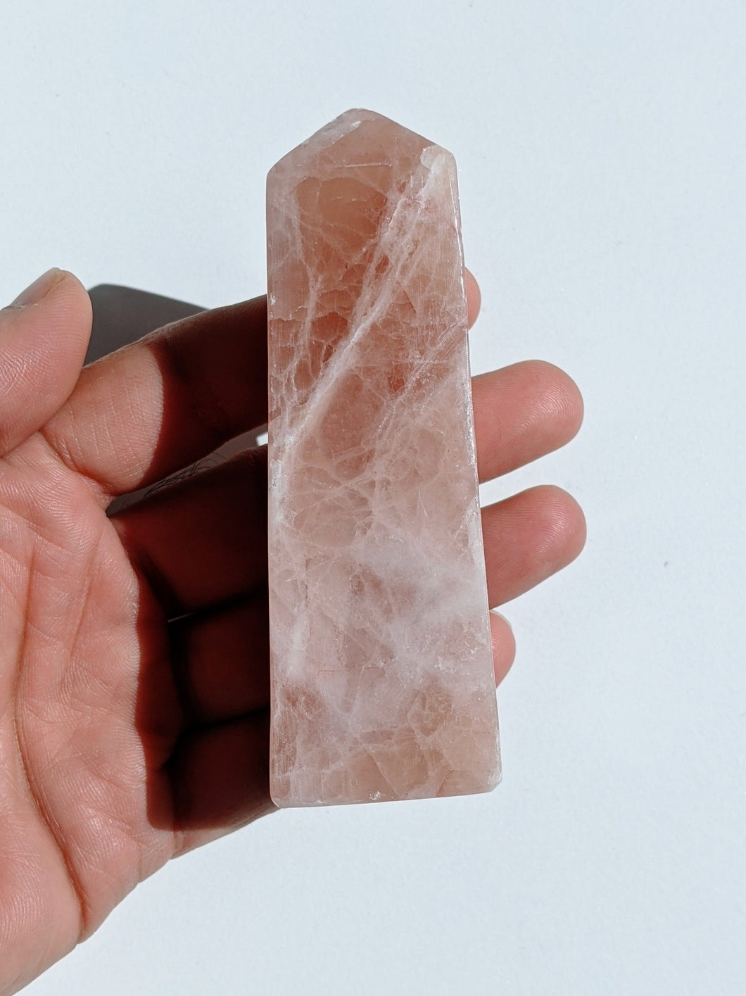 Rose Calcite Tower T006 - Crystal King Australia