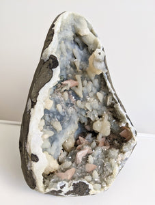 Large Chalcedony+ Heulandite Geode Crystal AP179