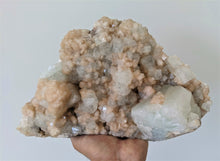 Load image into Gallery viewer, Large Green Apophyllite with Stilbite Crystal AP178
