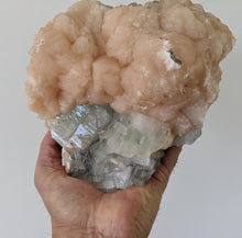 Load image into Gallery viewer, Large Green Apophyllite with Stilbite Crystal AP174
