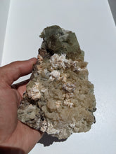 Load image into Gallery viewer, Green Apophyllite with Stilbite Cluster Crystal AP213
