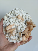 Load image into Gallery viewer, Chalcedony with Stilbite Crystal Cluster AP215
