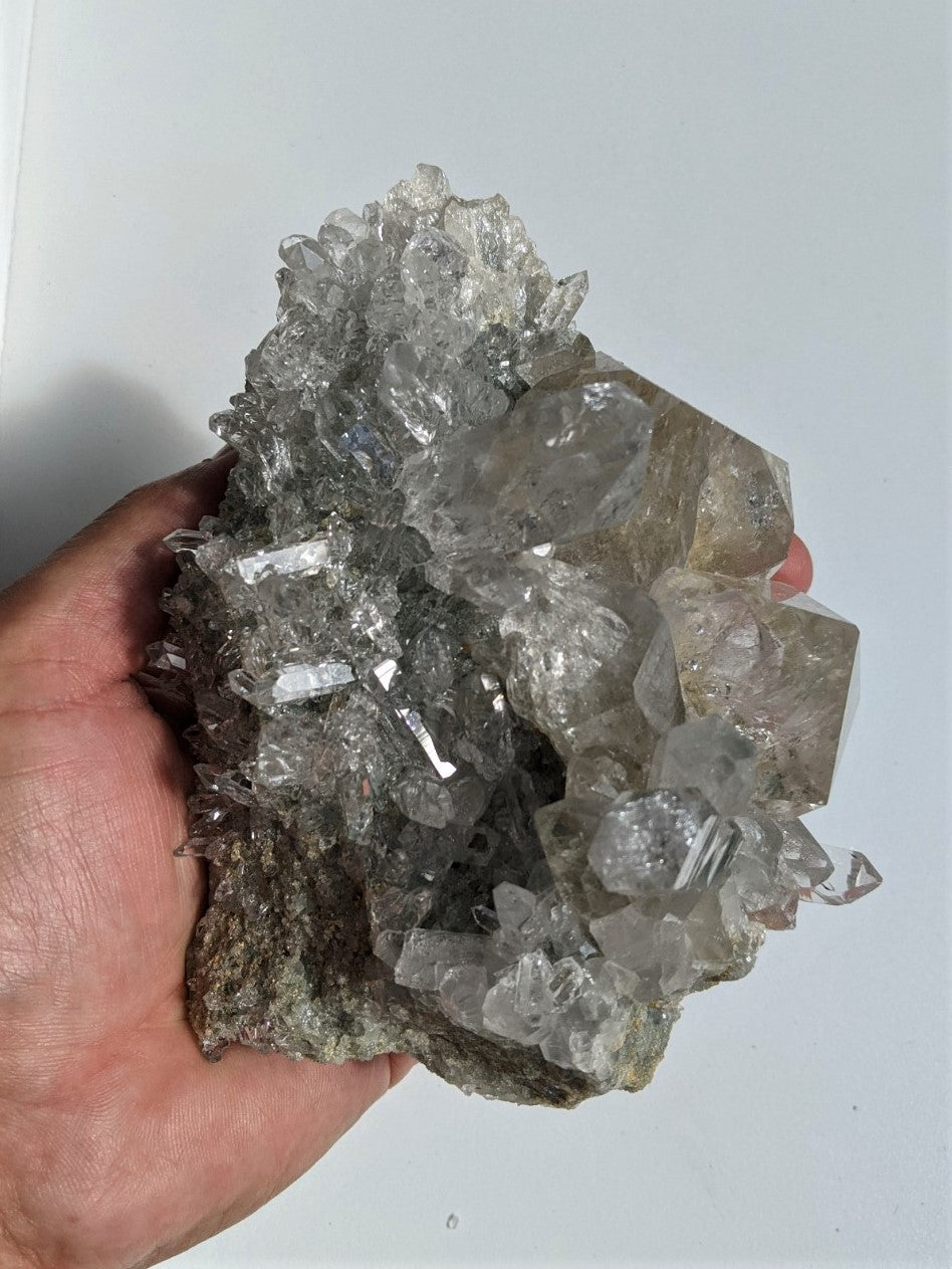 Water Clear Himalayan Quartz Cluster Natural Q136