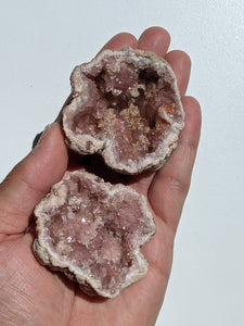Pink Amethyst Geode PAIR PA010