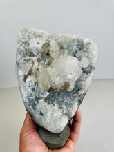 Load image into Gallery viewer, Apophyllite Geode Free Standing Crystal Cluster AP318a
