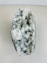 Load image into Gallery viewer, Apophyllite Geode Free Standing Crystal Cluster AP319a
