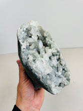 Load image into Gallery viewer, Apophyllite Geode Free Standing Crystal Cluster AP319a
