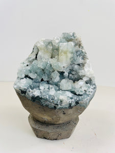Apophyllite Geode Free Standing Crystal Cluster AP316a