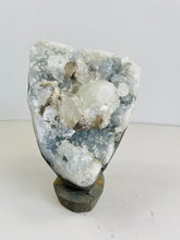 Load image into Gallery viewer, Apophyllite Geode Free Standing Crystal Cluster AP318a
