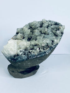 Apophyllite Geode Free Standing Crystal Cluster AP054 A