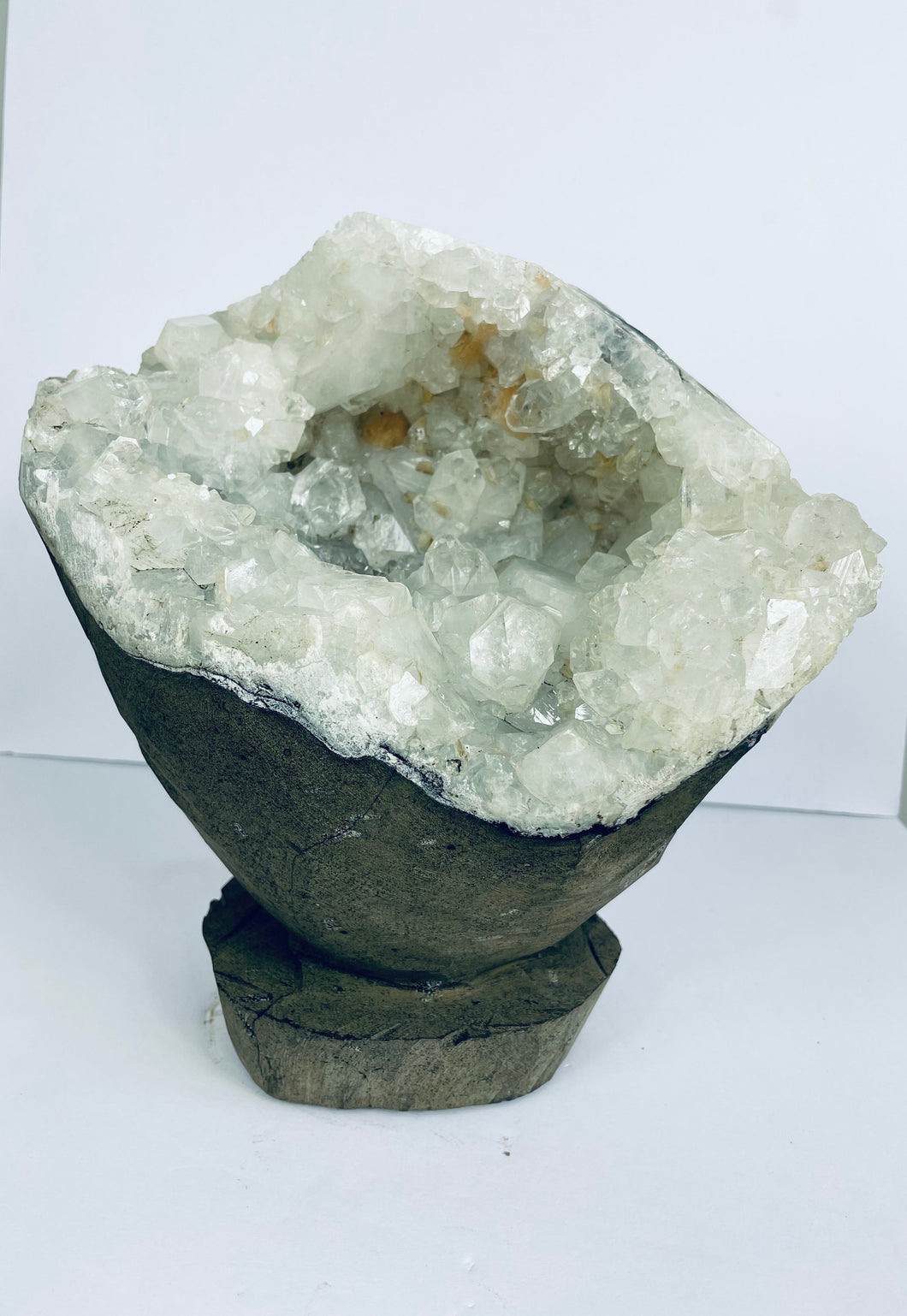 Apophyllite Geode Free Standing Crystal Cluster AP051 A