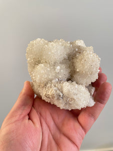 Coral Quartz on Chalcedony Crystal Q415
