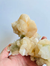 Load image into Gallery viewer, Green Apophyllite with Stilbite Crystal AP260A
