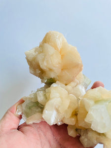 Green Apophyllite with Stilbite Crystal AP260A
