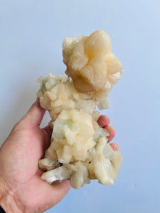 Green Apophyllite with Stilbite Crystal AP260A