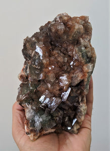 Large Red & Green Apophyllite Rare Geode Crystal/Mineral 160x110mm (1.3 kg) - Crystal King Australia