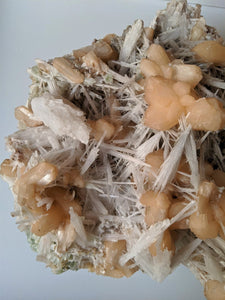 Scolecite spray with stilbite Rare Crystal/Mineral Specimen (290x210mm) 2.95kg - Crystal King Australia