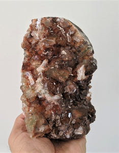 Large Red & Green Apophyllite Rare Geode Crystal/Mineral 150x110mm (1.4 kg) - Crystal King Australia