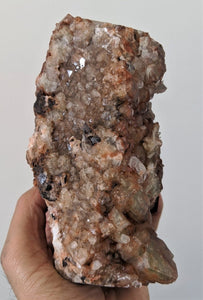 Large Red & Green Apophyllite Rare Geode Crystal/Mineral 150x110mm (1.4 kg) - Crystal King Australia