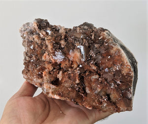 Large Red & Green Apophyllite Rare Geode Crystal/Mineral 150x110mm (1.4 kg) - Crystal King Australia