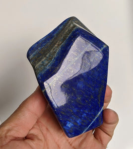 Lapis Lazuli Polished Specimen Mineral Rock 570g 110x80mm(High Grade) - Crystal King Australia