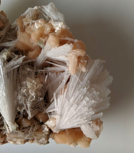 Scolecite spray with stilbite Rare Crystal/Mineral Specimen (290x210mm) 2.95kg - Crystal King Australia