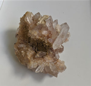 Pink Himalayan Quartz with Chlorite inclusion Cluster Natural Crystal /Mineral 165x125mm - Crystal King Australia