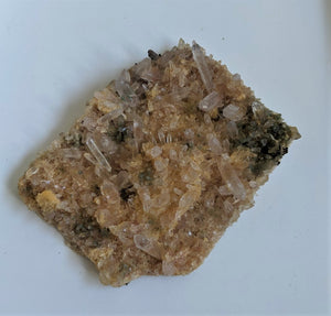 Pink Himalayan Quartz with Chlorite inclusion Cluster Natural Crystal /Mineral 160x130mm - Crystal King Australia