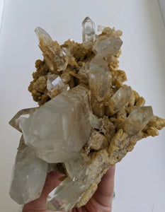 Green Phantom Quartz Cluster Natural Himalayan Crystal (150x80mm) - Crystal King Australia