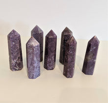 Load image into Gallery viewer, 1 x Lepidolite Tower/Point Natural Crystal 90mm-95mm - Crystal King Australia
