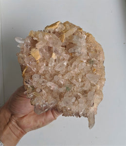 Pink Himalayan Quartz Cluster Natural Crystal /Mineral 145x130mm - Crystal King Australia
