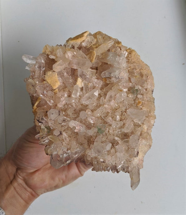 Pink Himalayan Quartz Cluster Natural Crystal /Mineral 145x130mm - Crystal King Australia