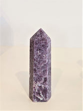 Load image into Gallery viewer, 1 x Lepidolite Tower/Point Natural Crystal 90mm-95mm - Crystal King Australia
