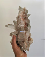 Load image into Gallery viewer, Large Green Phantom Quartz Cluster Natural Himalayan Rare Crystal (270x140mm) - Crystal King Australia
