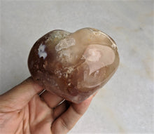 Load image into Gallery viewer, Flower Agate Heart Natural 90x70mm - Crystal King Australia
