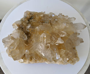 RARE Extra Large Golden Healer Himalayan Quartz Cluster Crystal 350x220mm - Crystal King Australia